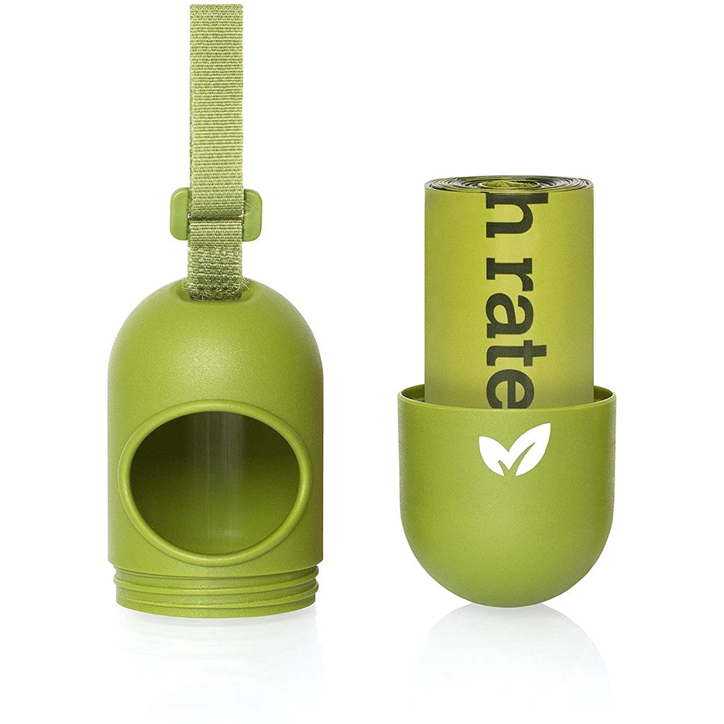 Earth Rated Poop Bags Leash Dispenser for Dog, Lavender Scented 30 Bags (9" x 13")