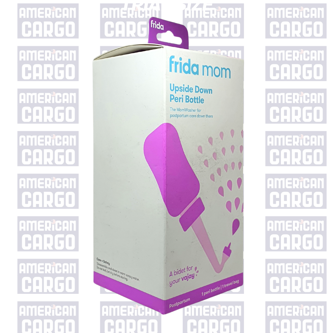Frida Mom Upside Down Peri Bottle for Postpartum Care (1 Peri Bottle, 1 Travel Bag)