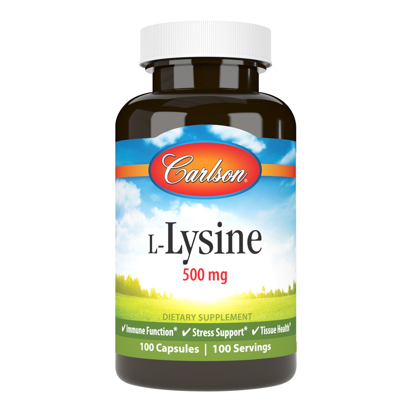 Carlson L-Lysine 500mg Stress Support, Immune Function & Tissue Health