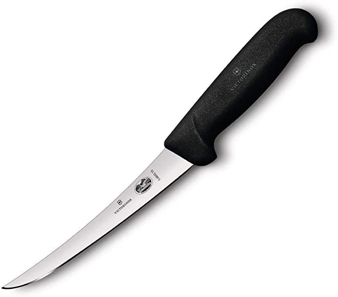 Victorinox Fibrox Pro 6-inch Boning Knife with Flexible Blade, Black