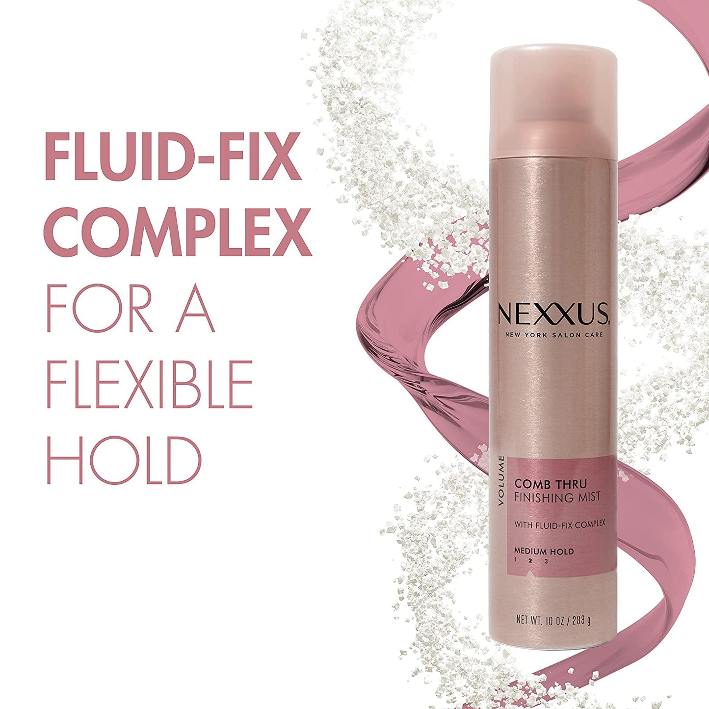 Nexxus Comb Thru Finishing Mist Medium Hold Hair Spray with Fluid-Fix Complex, 10 oz. / 283 g