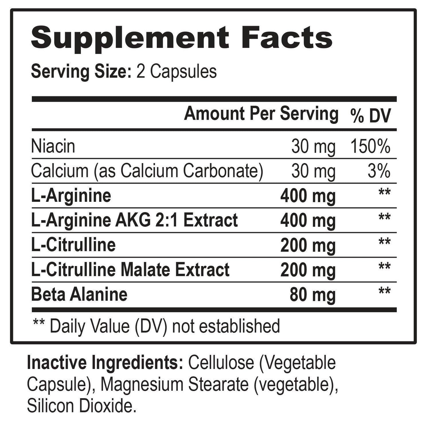 Nitric Oxide Blast - Extra Strength N.O. Supplement, 60 Capsules