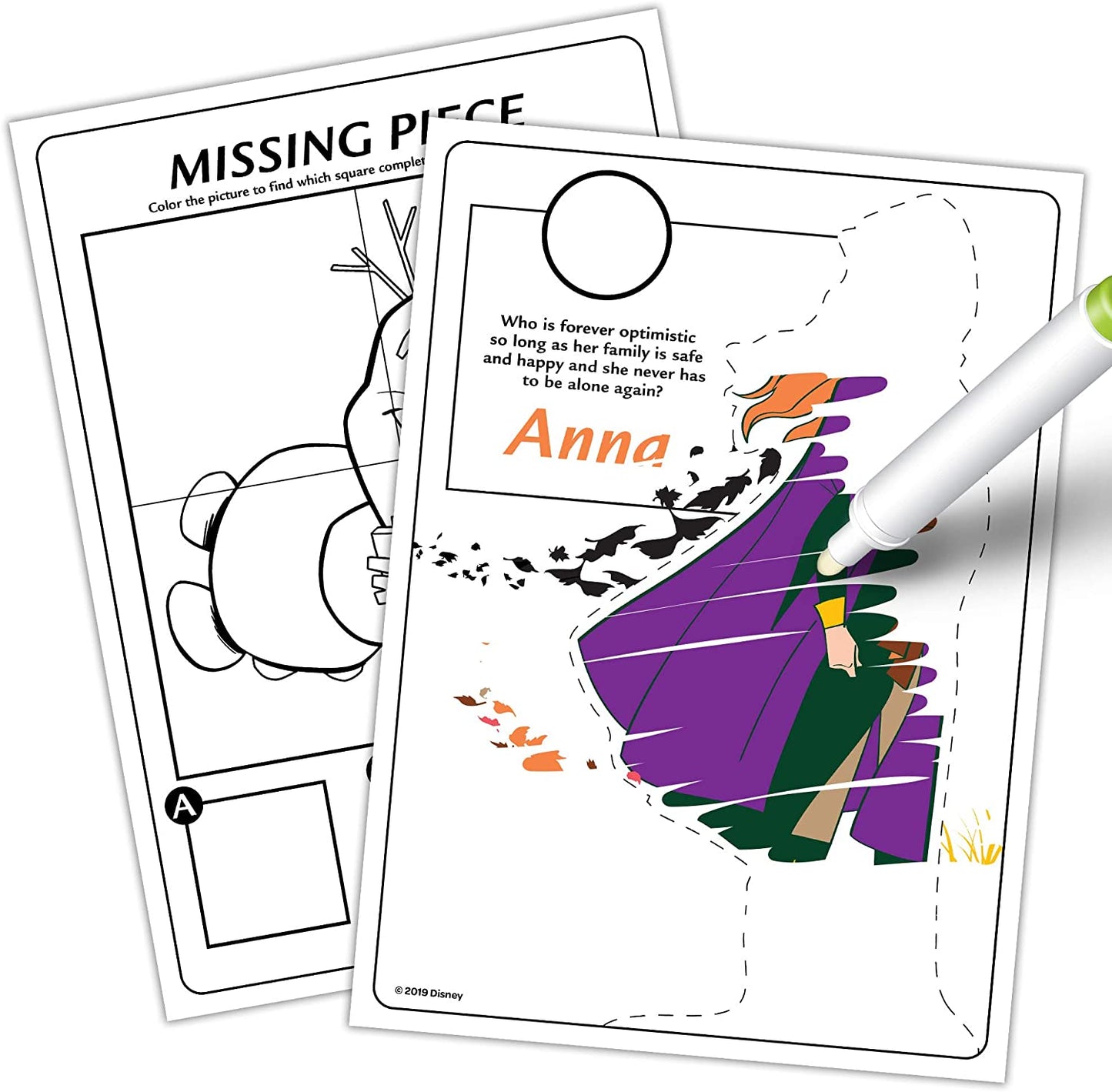 Bendon Frozen 2 Imagine Ink Magic Ink Activity Book and Mess-Free Marker