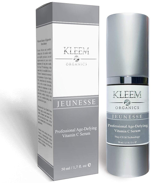 Kleem Organics Vitamin C Serum with Hyaluronic Acid for Face and Eye Stay-C 50 Technology (30 mL) Packaging may Vary