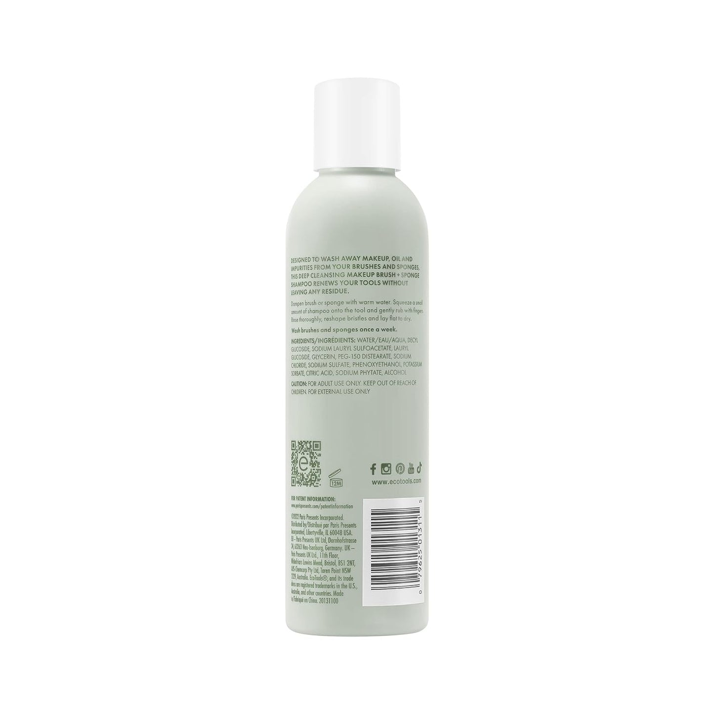 Ecotools Makeup Brush Cleansing Shampoo, 6 fl.oz / 177ml