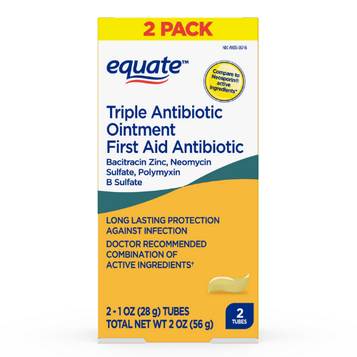 Equate Triple First Aid Ointment, 1 oz. / 28g each, Pack of 2