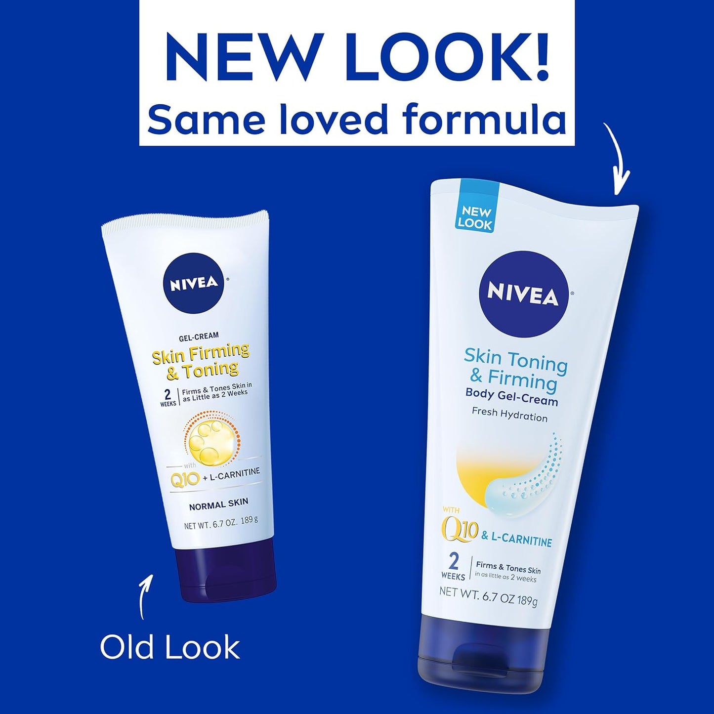 Nivea Skin Toning & Firming Body Gel-Cream Fresh Hydration with Q10 (189g)