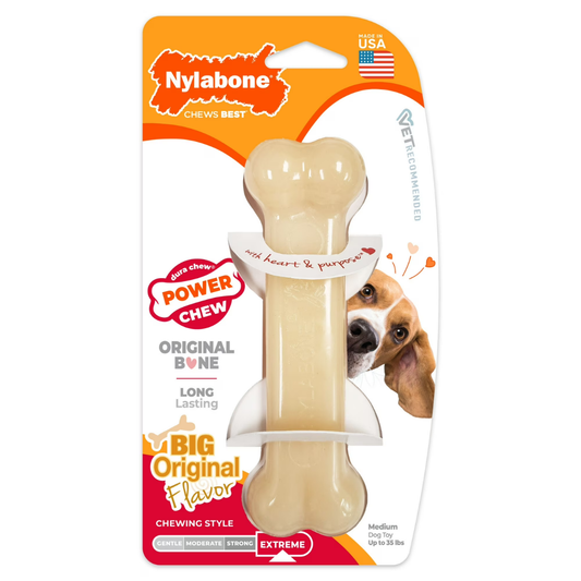 Nylabone Power Chew Dog Toy Original Flavor Medium NW103PR