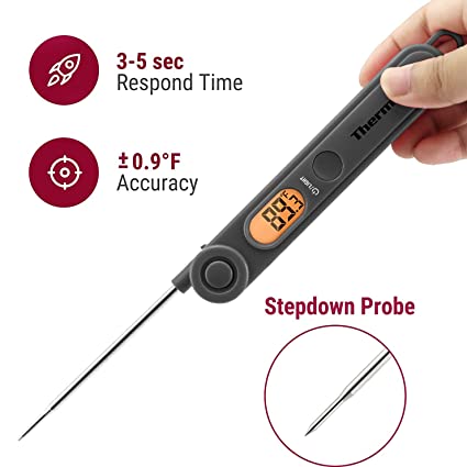 ThermoPro Ultra Fast Digital Food Thermometer TP03B Backlight and Magnetic Back COLOR MAY VARY