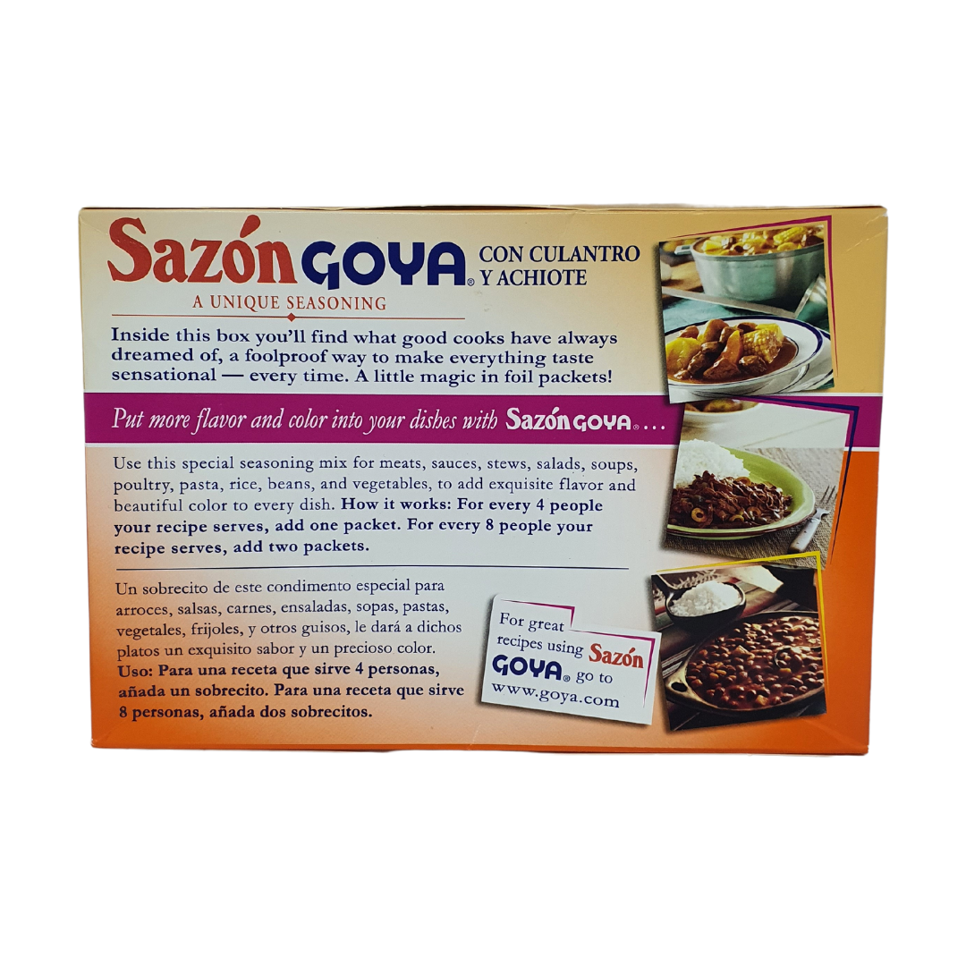 Sazon Goya A Unique Seasoning, 6.33 oz. / 180g 36 Packets Super Saver Jumbo Pak (1 Count)