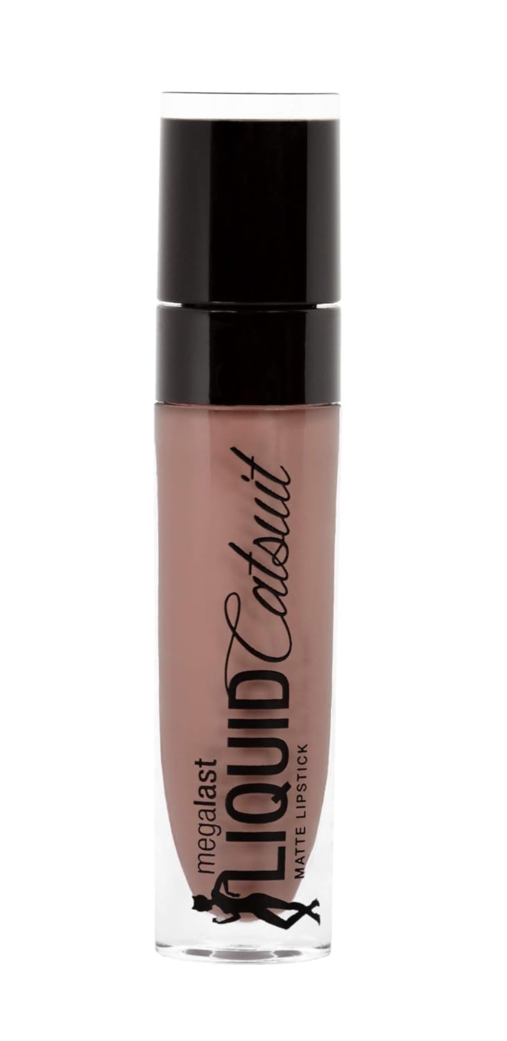 Wet N Wild Megalast Liquid Catsuit Matte Lipstick Nudie Patootie Shade, 0.21 oz / 6g