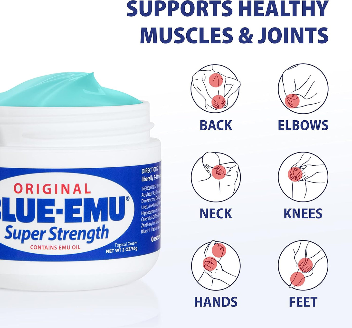 Blue-Emu Super Strength Original Topical Cream 2 oz / 56g