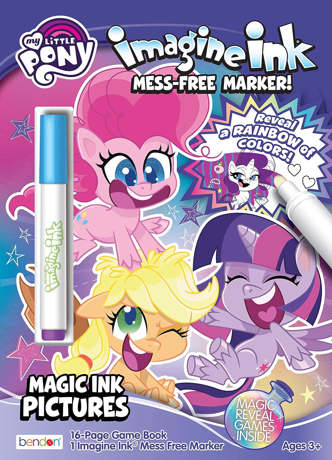 Bendon Imagine Ink My Little Pony Game Book and 1 Imagine Ink for Ages 3+ 1 Count