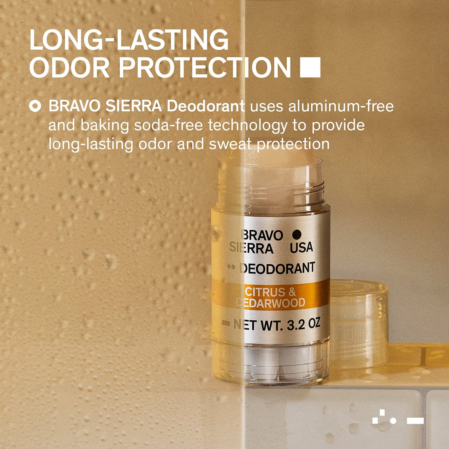 Bravo Sierra USA Citrus and Cedarwood Deodorant 3.2 Oz