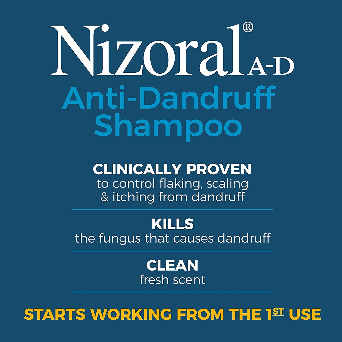 Nizoral A-D Ketoconazole Anti-Dandruff Shampoo, 7 fl.oz / 200ml