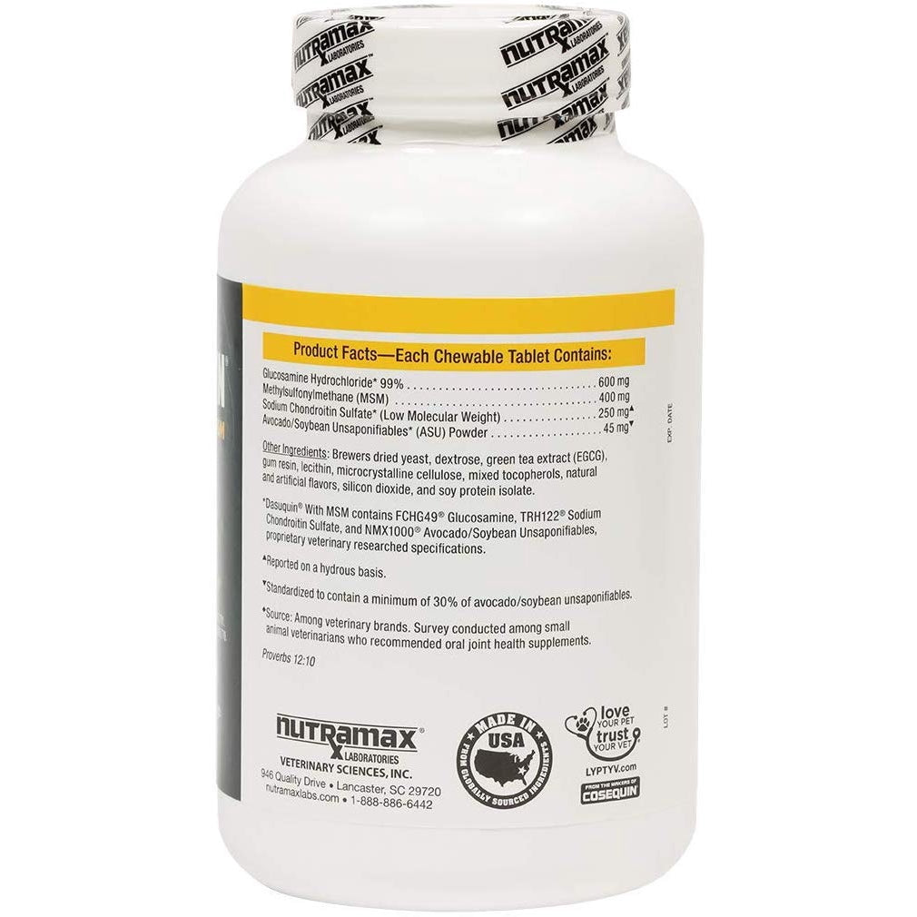 Nutramax Dasuquin with MSM Chewables (Small-Medium Dogs) 150 Chewable Tablets