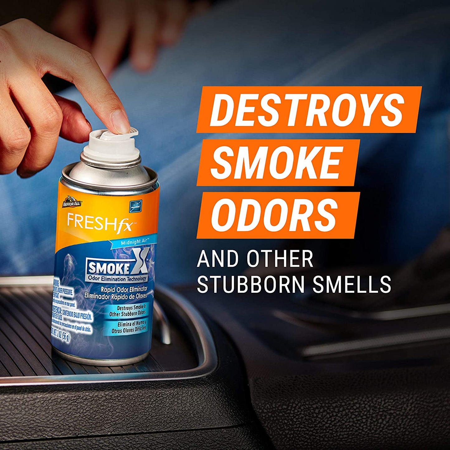 Armor All Smoke X Car Air Freshener and Purifier Midnight Air Scent 2oz