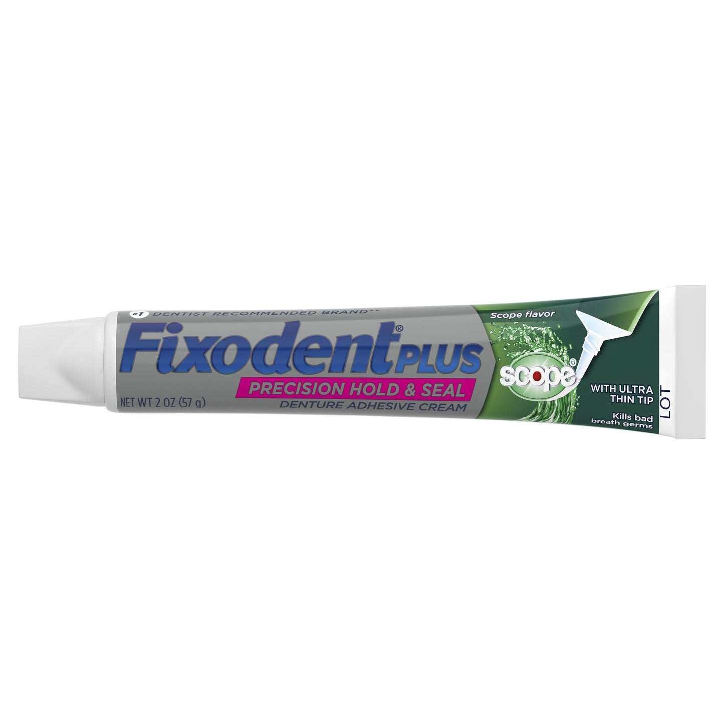 Fixodent Plus Scope Precision Hold & Seal Adhesive Cream, 2 oz. / 57g (PACKAGING MAY VARY)