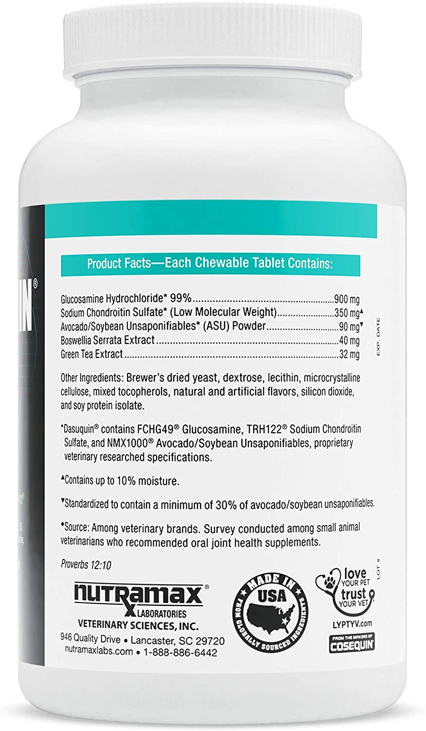 Nutramax Laboratories Dasuquin 84 Soft Chews for Small and Medium Dogs