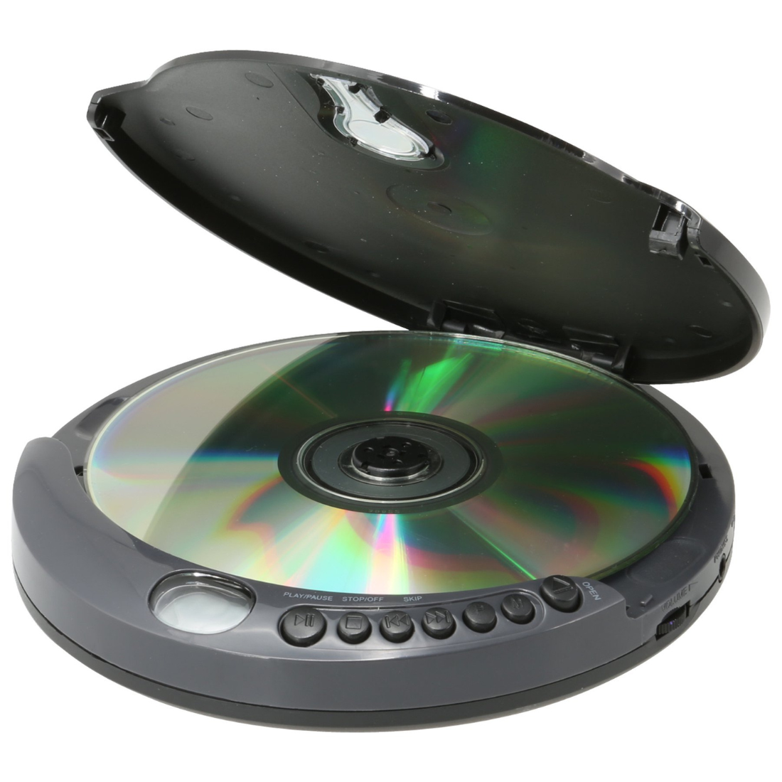 GPX PC332B Portable CD Player With Anti-Skip Protection FM Radio And Stereo Earbuds Black