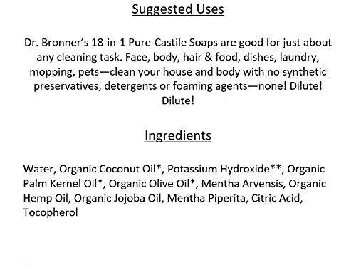 Dr. Bronner's Pure-Castile Liquid Soap , Peppermint, 32 oz