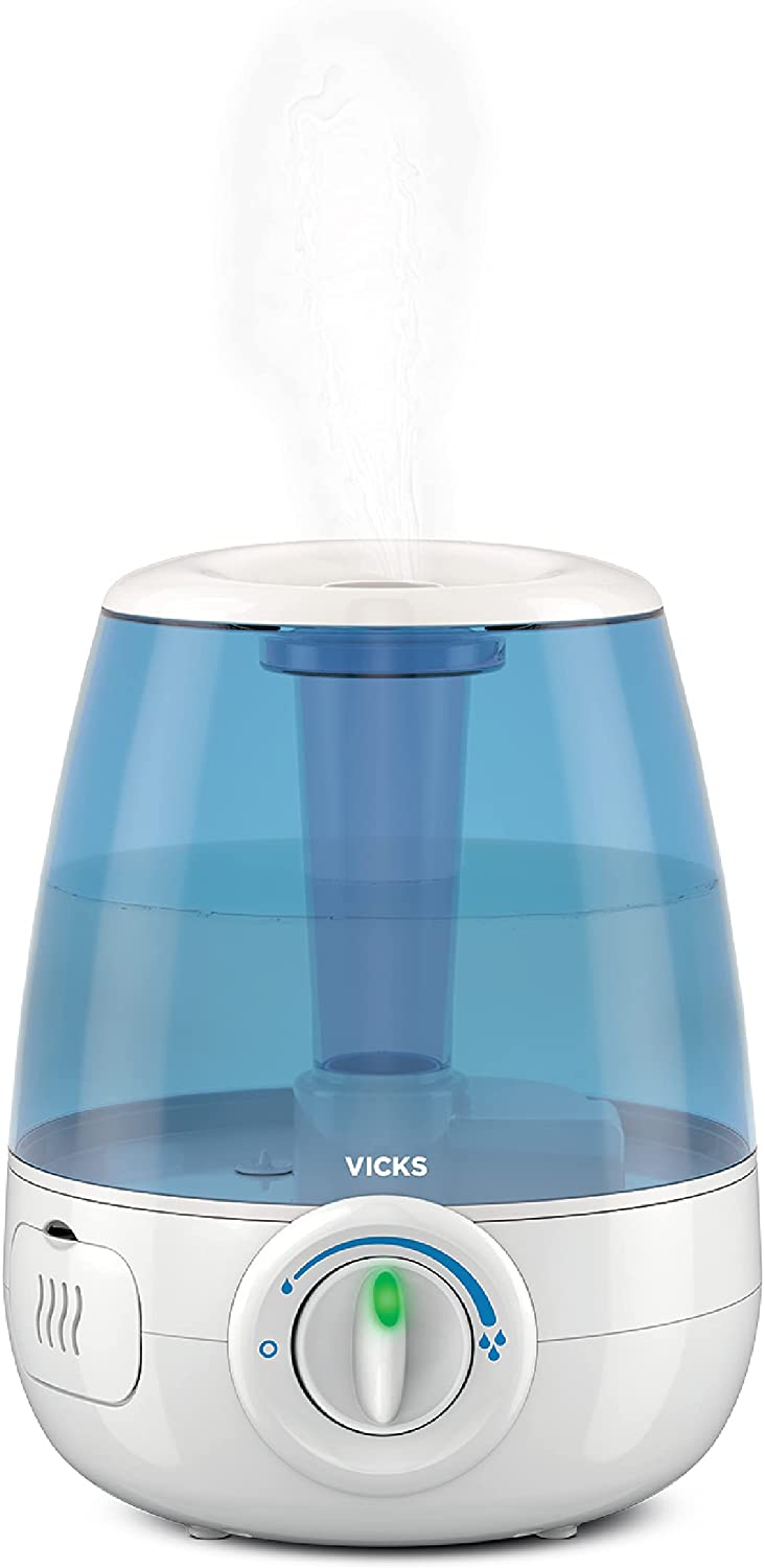 Vicks Filter Cool Mist Humidifier for Medium Room Size, 1.2 Gallon Cap ...