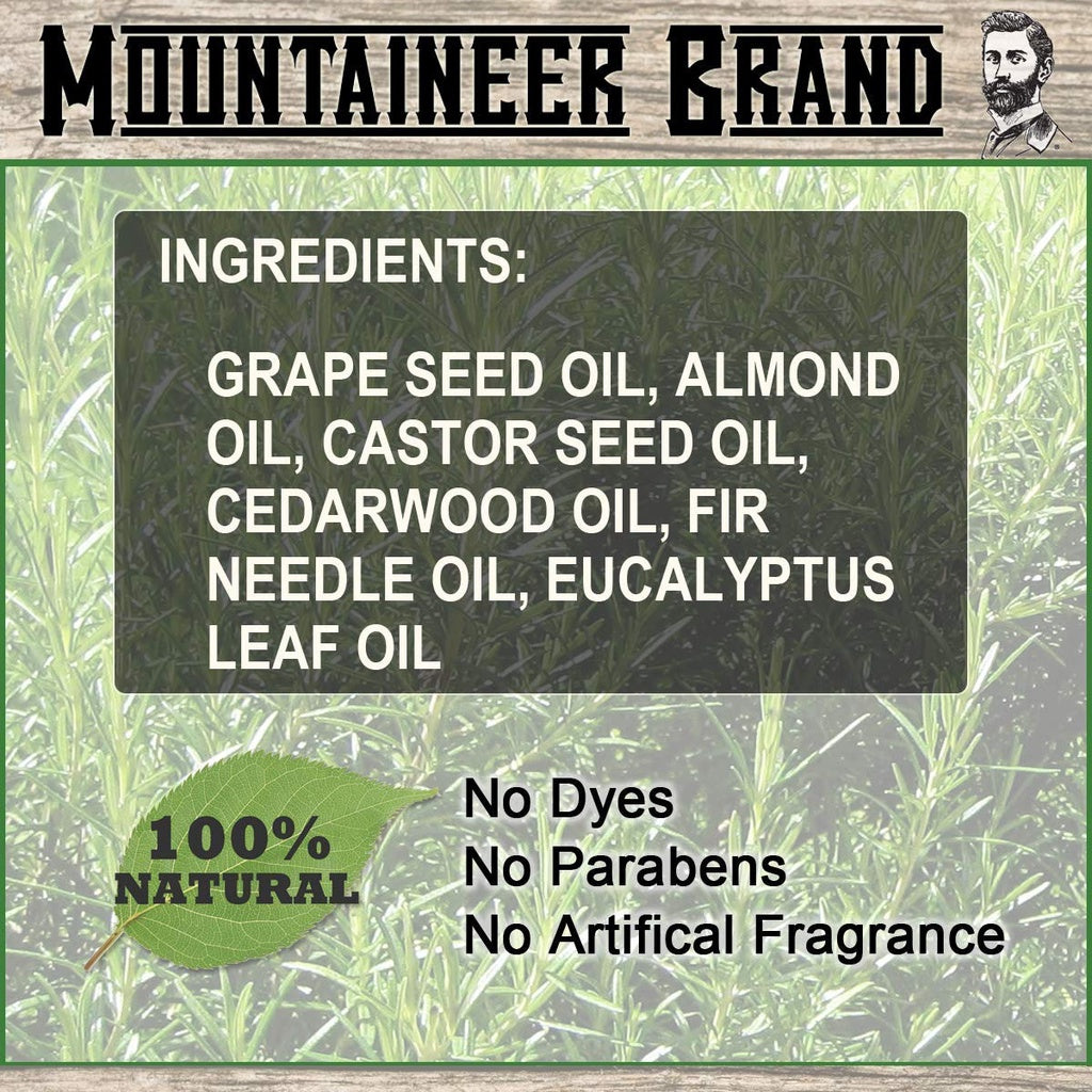 Mountaineer Brand 100% Natural Beard Oil Timber Scent, 2 fl.oz / 60ml