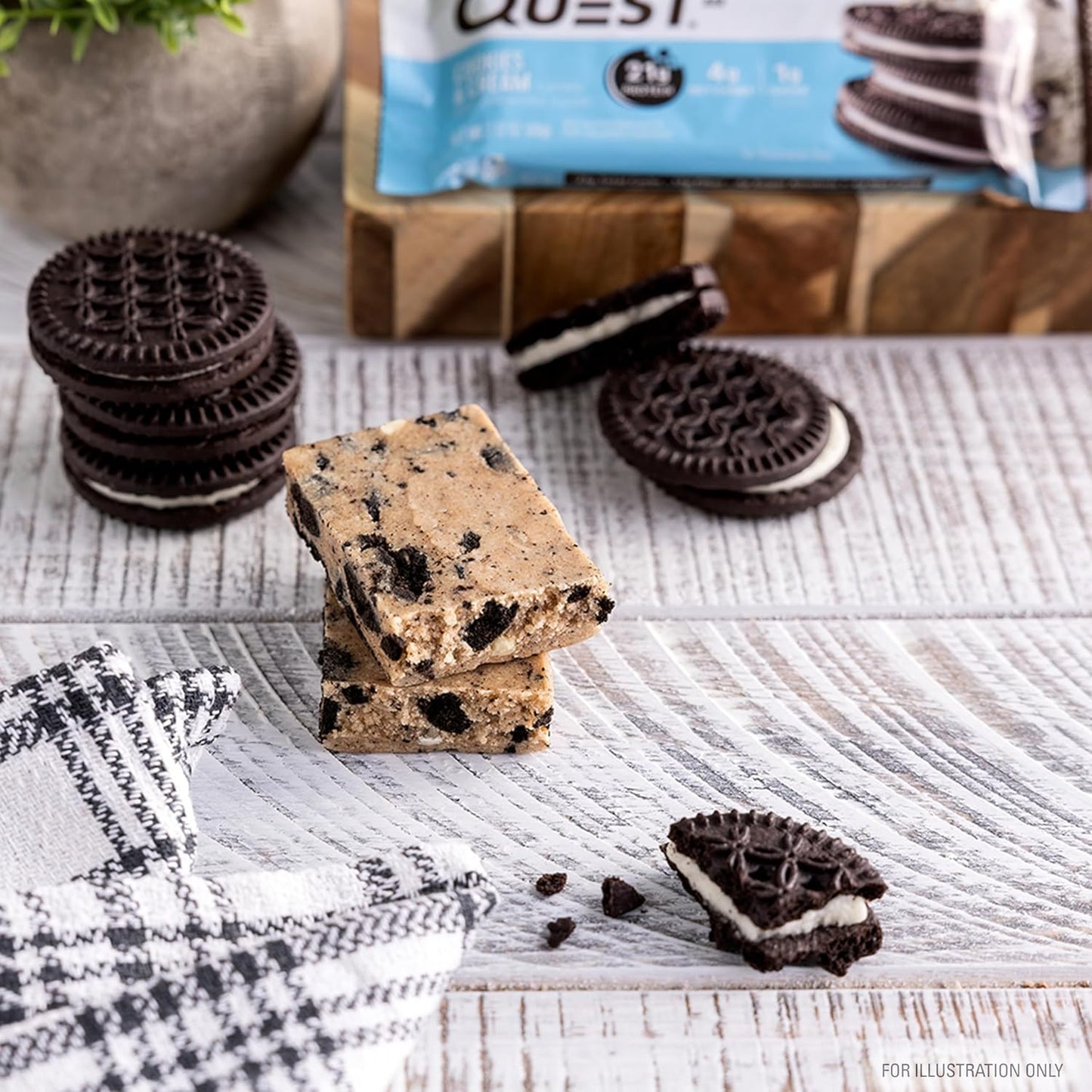 Quest Protein Bar Cookies And Cream Flavor 1PC, 2.12 oz / 60g