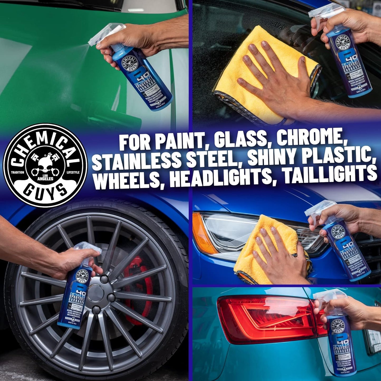 Chemical Guys P40 Detailer Sprayable Carnuaba Natural Shine 128 fl oz / 3.78L