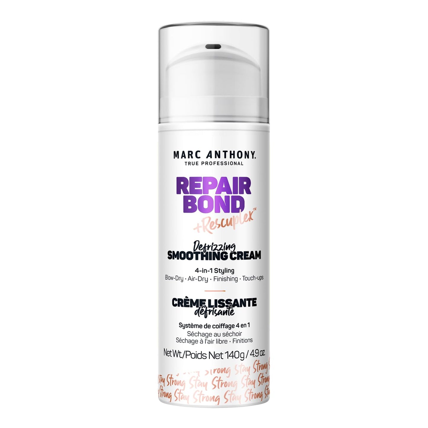 Marc Anthony Repair Bond + Rescuplex Defrizzing Smoothing Cream 4-in-1 Styling, 140 g / 4.9 oz.