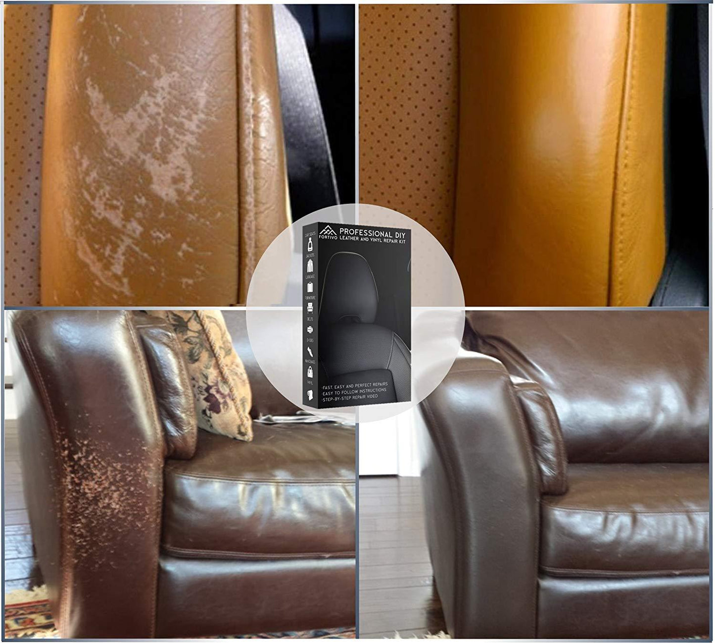 Fortivo Professional Leather and Vinyl Repair Kit