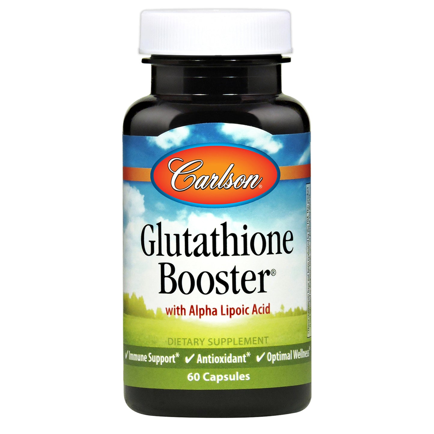 Carlson Glutathione Booster with Alpha Lipoic Acid 60 Capsules Healthy White Skin
