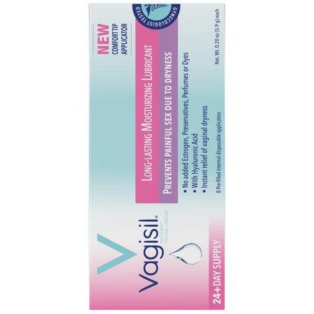 Vagisil Long Lasting Moisturizer 8 Prefilled Internal Disposable Applicators, 0.20 oz each