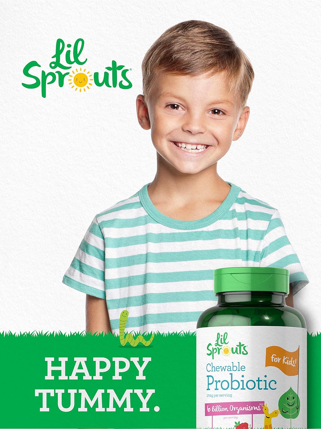 Lil Sprout Chewable Probiotic 17mg for Kids 200 Chewable Tablets