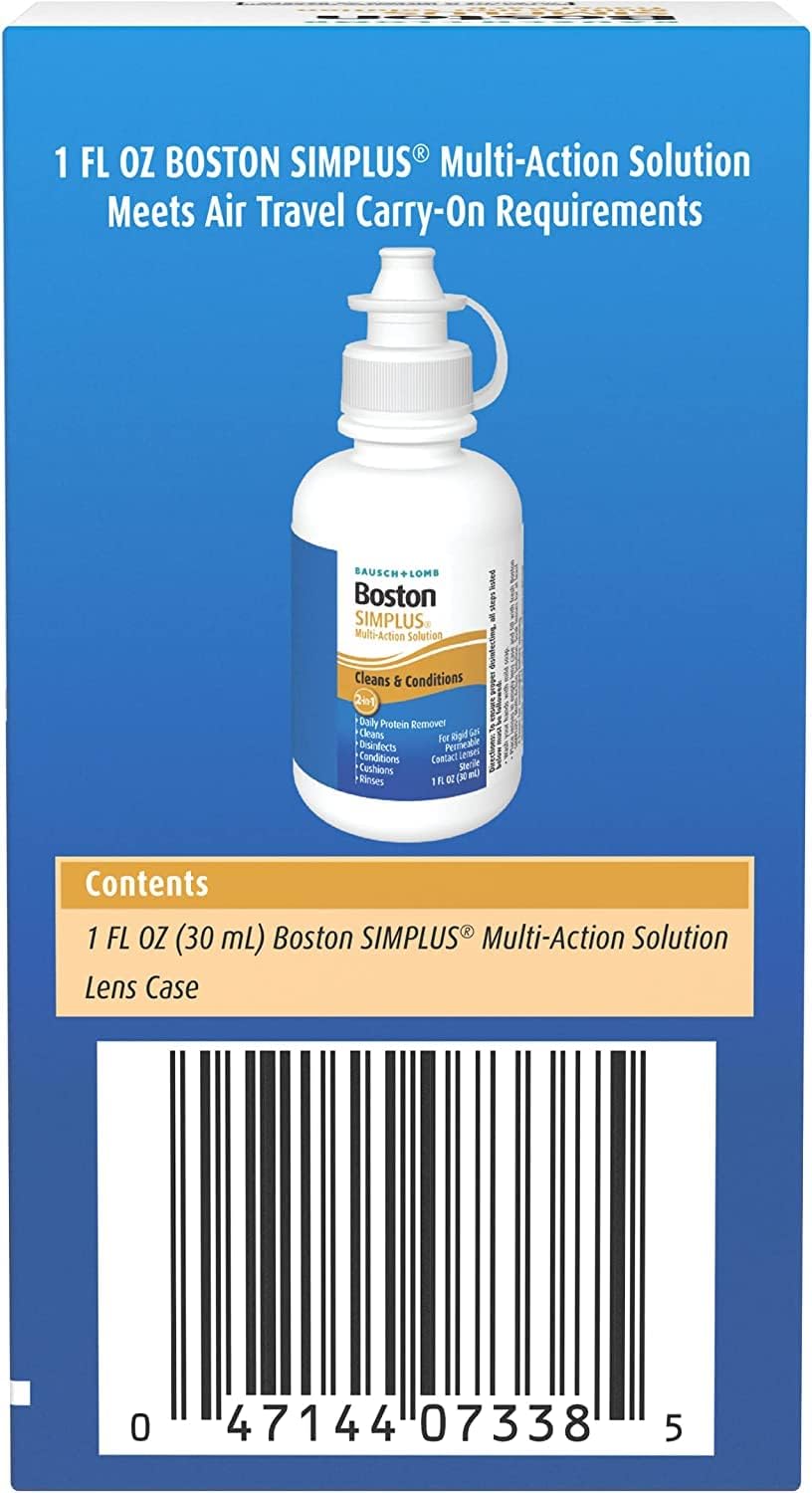 Bausch And Lomb Boston Simplus Multi-Action Solution Travel Pack , Carry On Size 1 Fl oz / 30ml