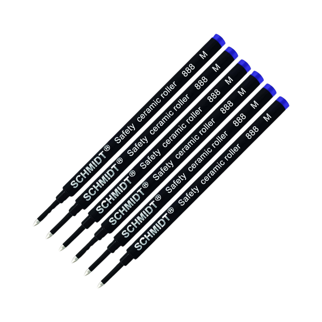 Schmidt 888 Safety Ceramic Rollerball Pen M, 6 Refill