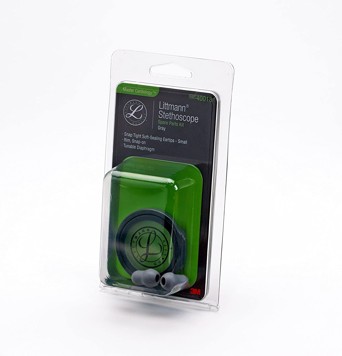 3M Littmann Stethoscope Spare Parts Kit Master Cardiology, Gray (40018)