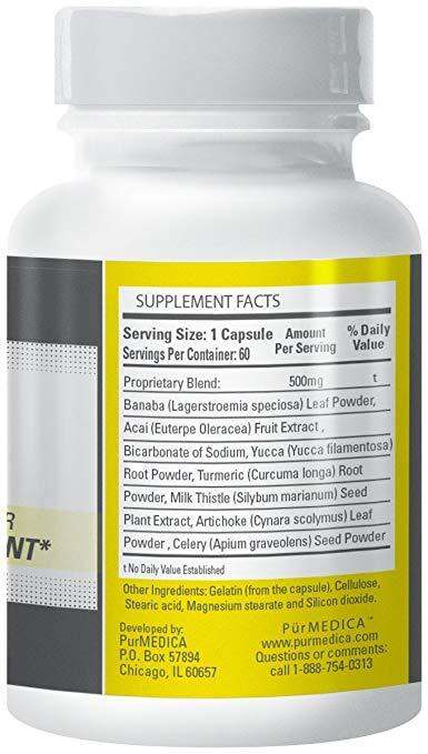 PurMEDICA Urcinol Dietary Supplement for Uric Acid Management 60 Capsules