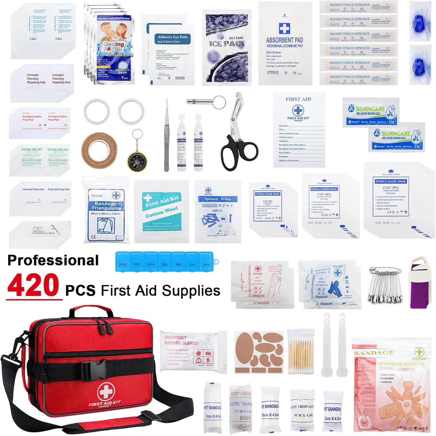 Poygik First Aid Kit 420 Piece