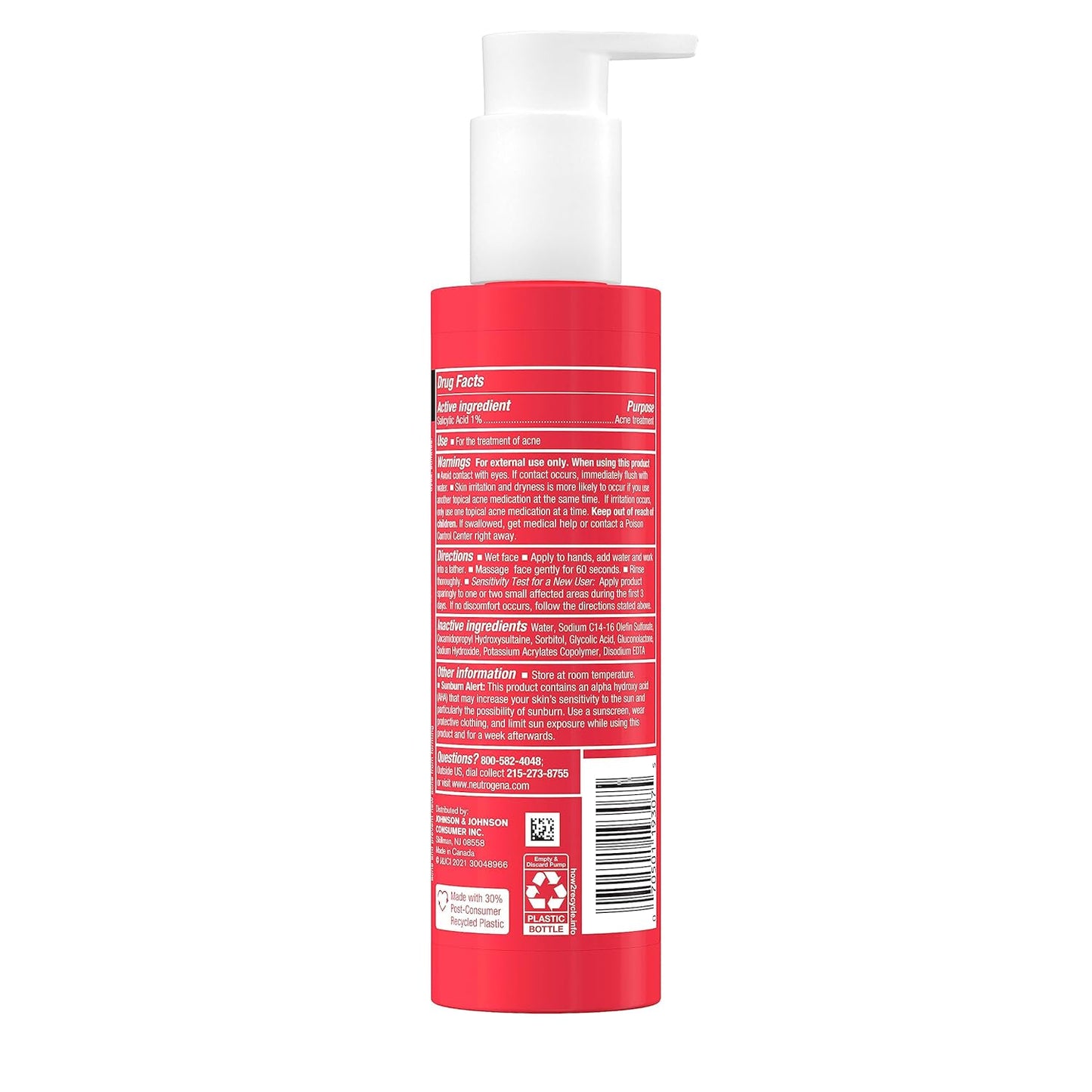 Neutrogena Stubborn Texture Dail Cleanser Salicyclic Acne Treatment, Fragrance Free, 6.3 fl oz / 186mL 1,599.00 1