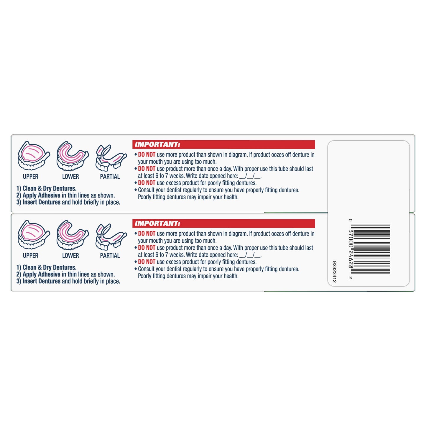 Fixodent Plus Scope Precision Hold & Seal Denture Adhesive Twin Pack, 2 oz. / 57g (PACKAGING MAY VARY)