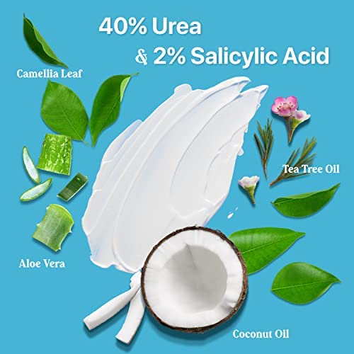 Ebanel 40% Urea Cream + 2% Salicylic Acid for Rough Thick Dry and Rough Skin 4.6 Oz
