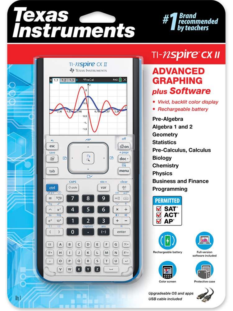 Texas Instruments TI-Nspire CX II Advanced Graphing, White