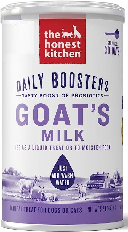 The Honest Kitchen Daily Boosters Instant Goat's Milk Natural Treat for Dogs and Cats 5.2 Oz (147.4g)