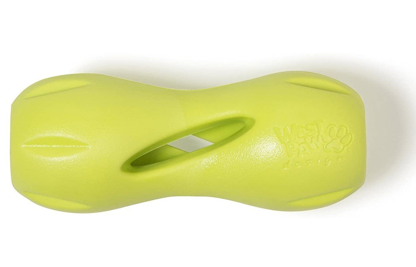 West Paw Zogoflex Qwizl Dog Puzzle Treat Toy for Chew Aggressive Dogs, Non-Toxic, Large