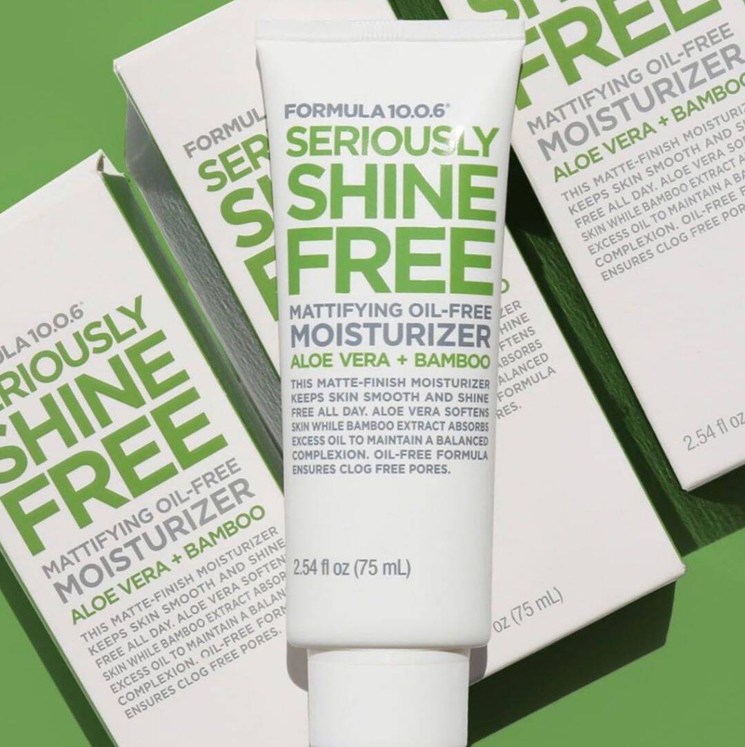 FORMULA 10.0.6 Ten O Six Seriously Shine-Free Moisturizers, Aloe Vera+Bamboo, 2.54 fl.oz / 75ml
