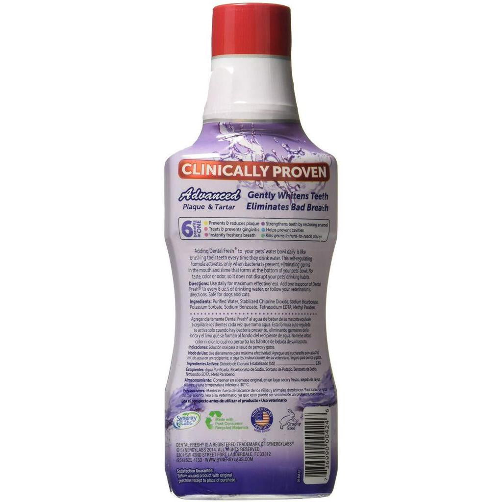 Dental Fresh Water Additive for Pets, Simply Add to Pet’s Water Bowl to Whiten Teeth, 17 oz.