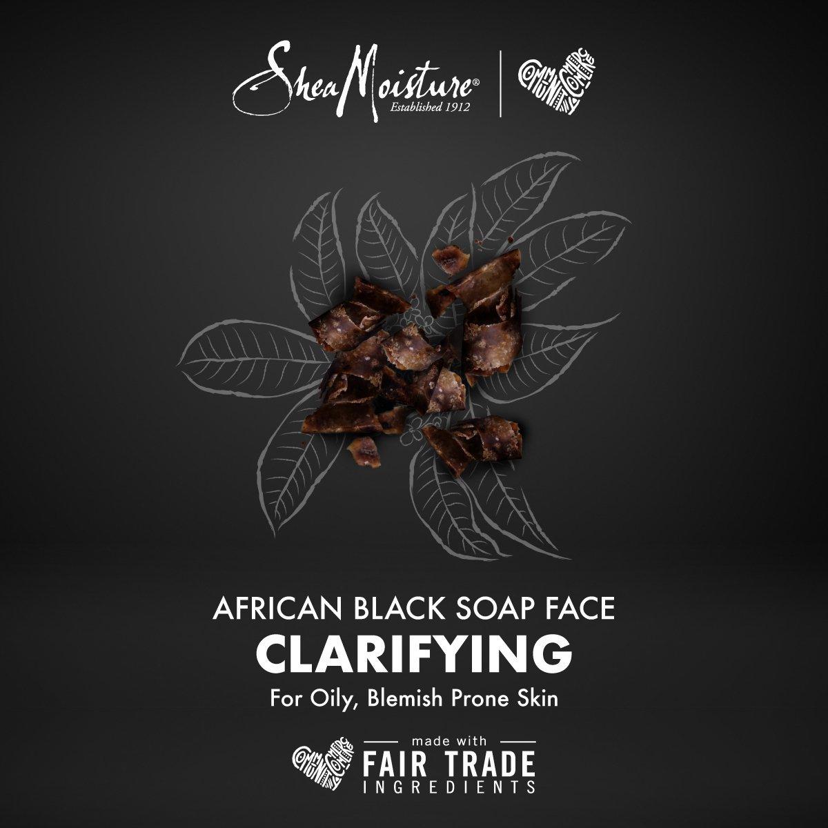 SheaMoisture African Black Soap w/ Shea Butter Acne-Prone Face & Body Bar 3.5 oz