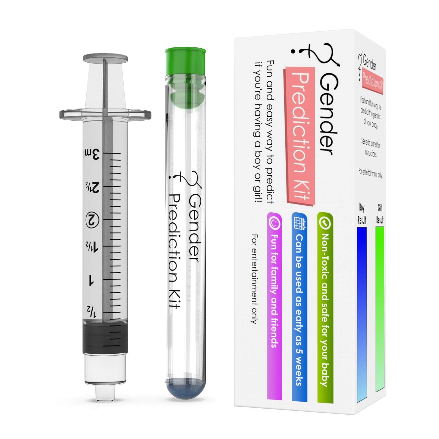 Baby Gender Prediction Test Kit, Predict if Your Baby is a boy or Girl in Less Than a Minute, Super Fun Gift for Reveal Party (For Entertainment Only)