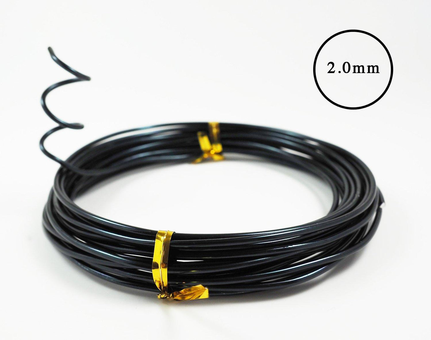 Anodized Aluminum Bonsai Training Wire 5-Size Starter Set (147 ft, Total) (5 Sizes, Black)